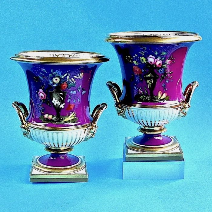 Item No. 1797 – Pair Flight Barr and Barr vases