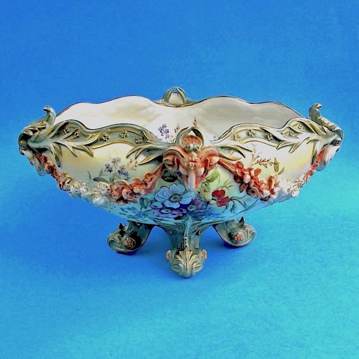Item No. 1987- Royal Worcester Blush Ivory fruit bowl