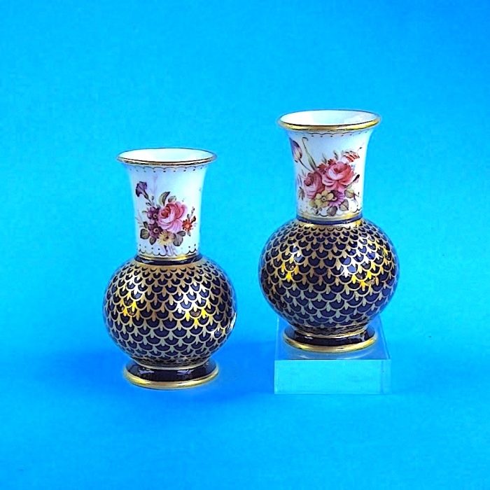 Item No. 1781 – Pair bottle vases by Spode