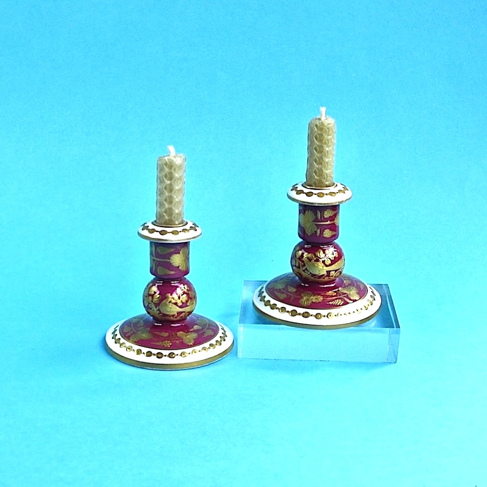 Item No. 2081 – Pair Spode tapersticks