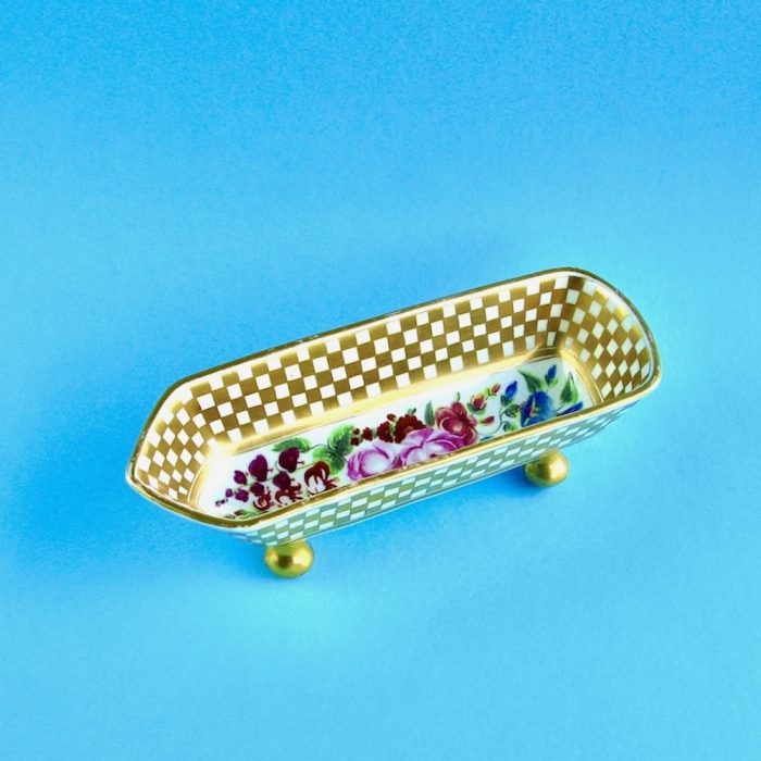 Item No. 2072. – English porcelain pen tray